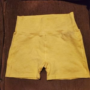 Alphalete yellow shorts